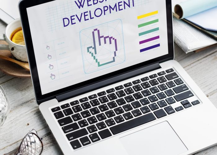 website development links seo webinar cyberspace concept
